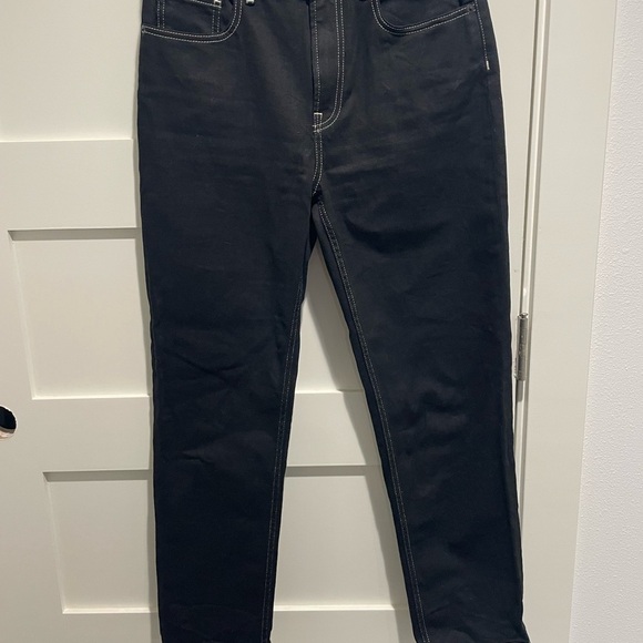 EVERLANE The Cheeky Jean Black with White Stitiching - Picture 3 of 10